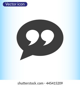 Quote sign icon

