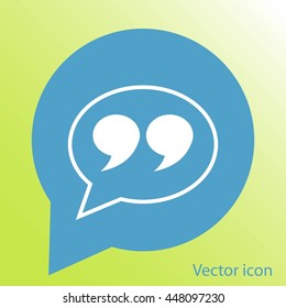 Quote sign icon
