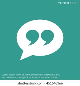 Quote sign icon

