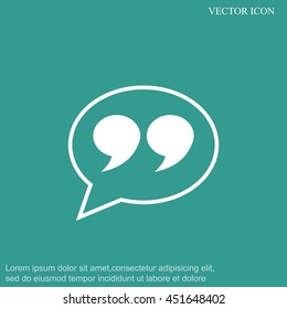 Quote sign icon
