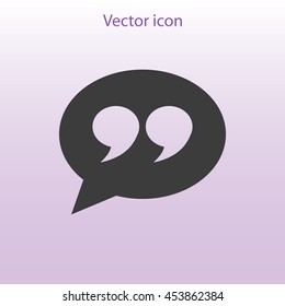Quote sign icon
