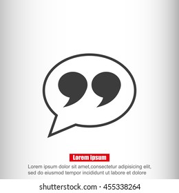 Quote sign icon
