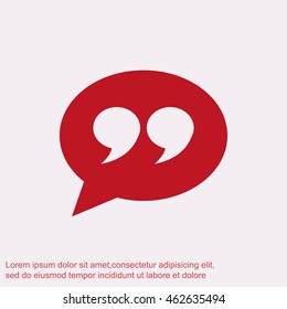 Quote sign icon