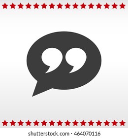 Quote sign icon
