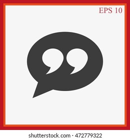 Quote sign icon