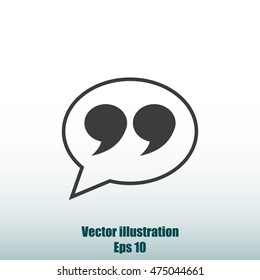 Quote sign icon