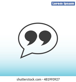 Quote sign icon