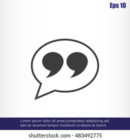 Quote sign icon