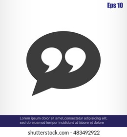 Quote sign icon