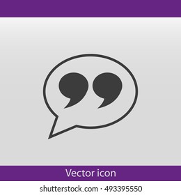 Quote sign icon