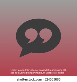 Quote sign icon