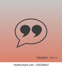 Quote sign icon