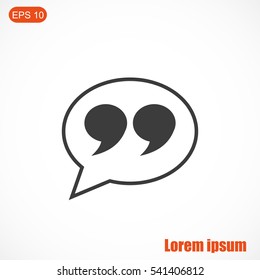 Quote sign icon