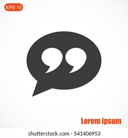 Quote sign icon
