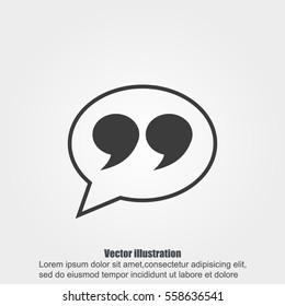 Quote sign icon