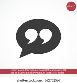 Quote sign icon