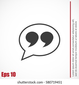 Quote sign icon