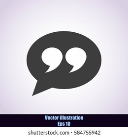 Quote sign icon