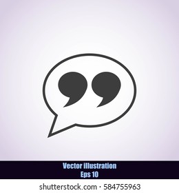 Quote sign icon