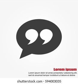 Quote sign icon