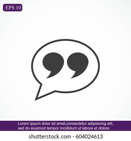 Quote sign icon
