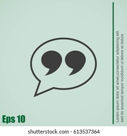 Quote sign icon