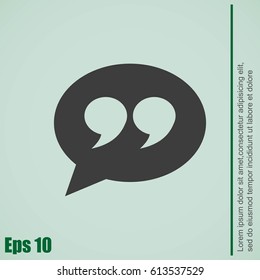 Quote sign icon