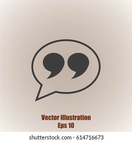 Quote sign icon