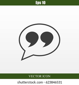 Quote sign icon