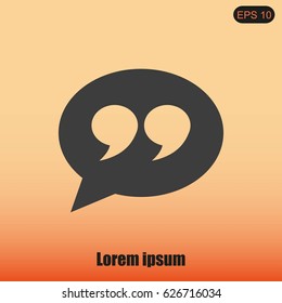 Quote sign icon