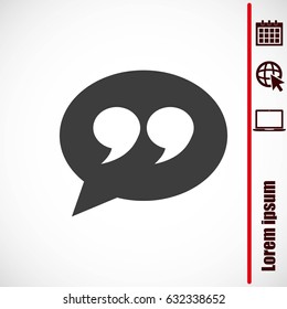 Quote sign icon
