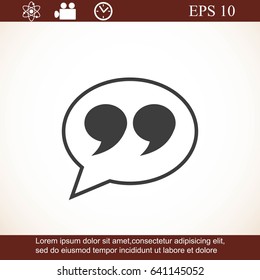 Quote sign icon