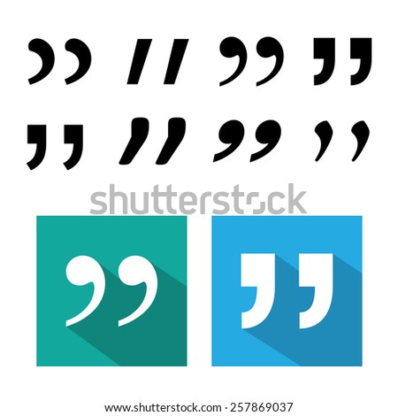 Quote sign icon