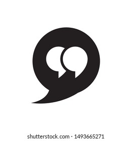 Quote sign icon design illustration