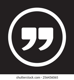 Quote sign icon , Quotation mark