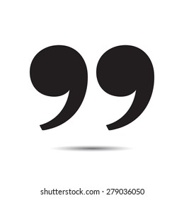 Quote Sign Icon. Vector