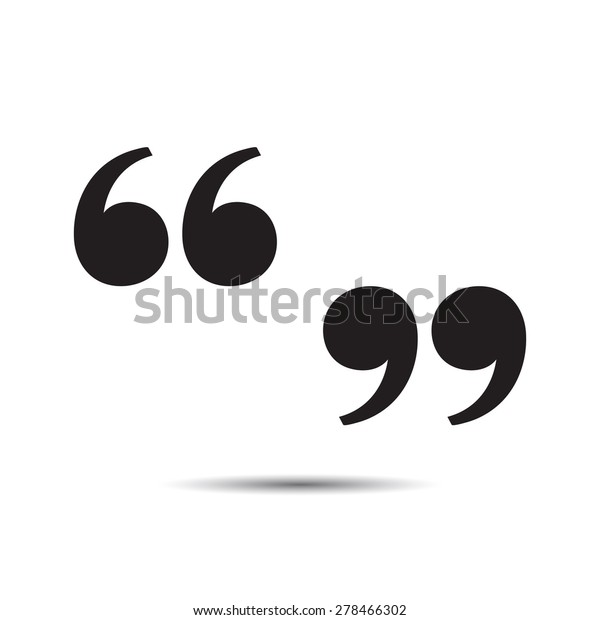 Quote Sign Icon Vector Stock Vector Royalty Free