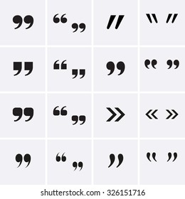 Quote Sign Icons