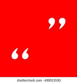 Quote sign illustration