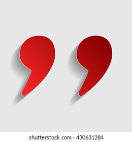 Quote sign illustration