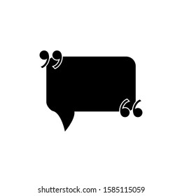 quote sign in trendy flat design