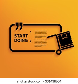 Quote sign,Shipping,Speech Bubble icon on clean background,vector
