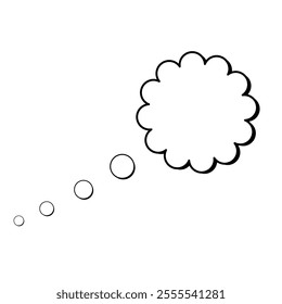Quote speech bubble or speech balloon on a white background