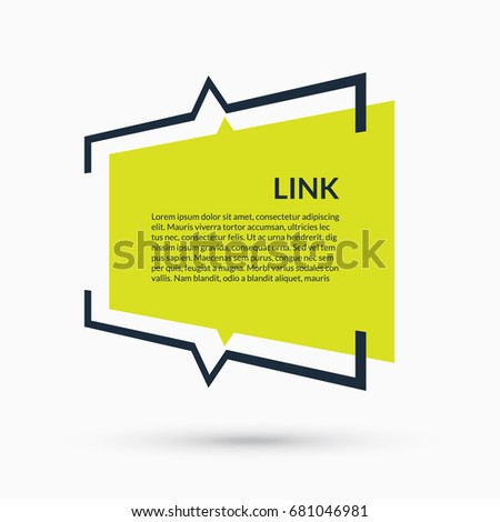 Quote speech bubble, blank template, text in brackets, citation empty frame, quote box