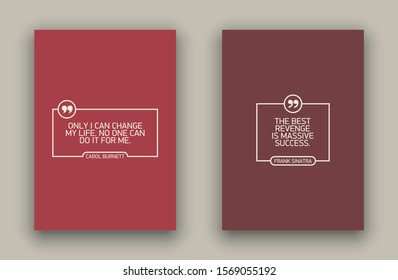 Quote speech bubble blank templates set. Text in brackets on flat paper, citation frames, quote bubbles. Textbox isolated on color background. Modern typography flat design cloud. Vector illustration.