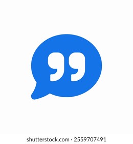 quote speech bubble icon sign vector