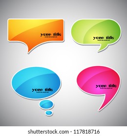 quote speech bubble set