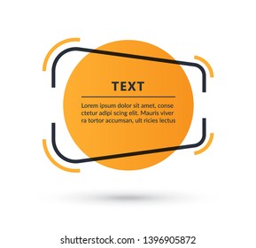 Quote speech bubble, text box, citation frame, colorful message banner isolated on white background. Vector illustration.