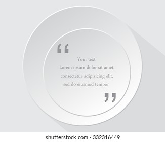 Quote speech bubble.Quote bubble vector design.