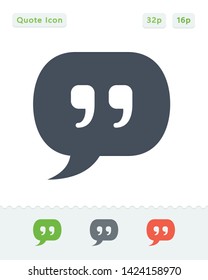 Quote - Sticker Icons. A professional, pixel aligned icon.